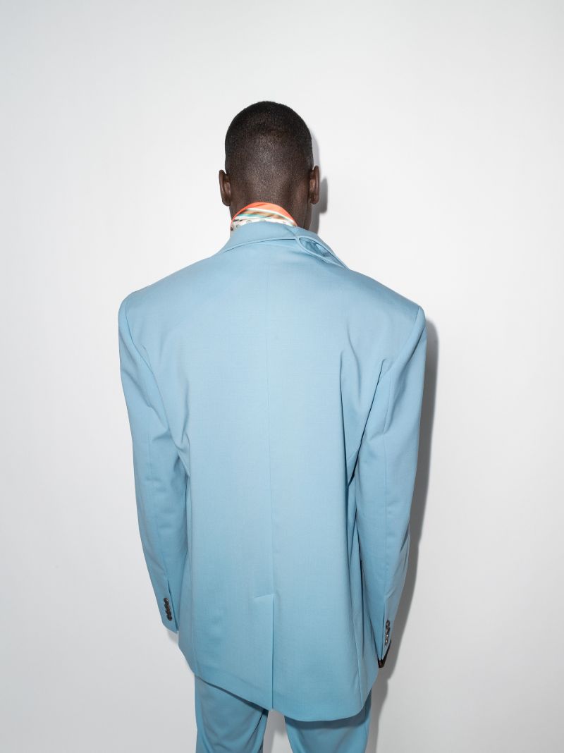 Secret Scarf Single-breasted Blazer