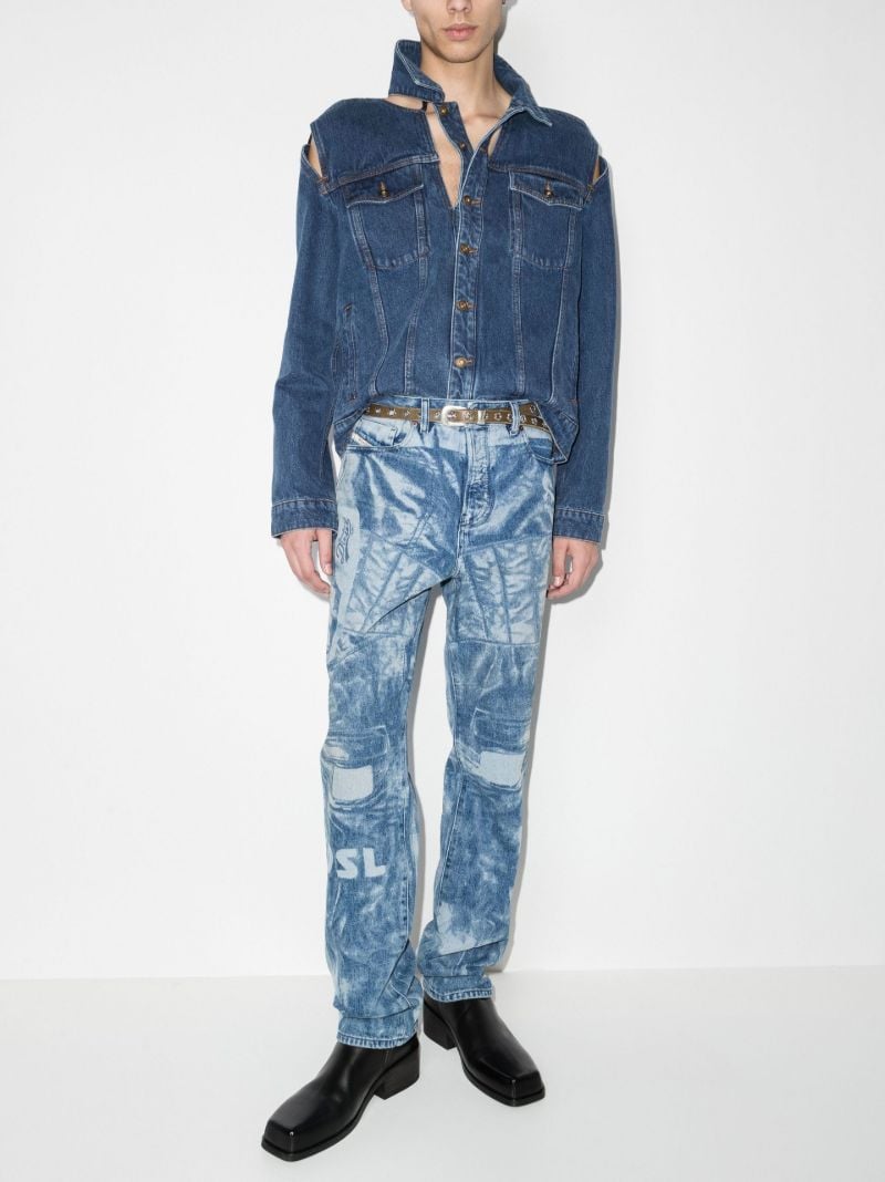 Cutout Denim Jacket