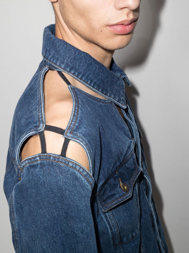 Cutout Denim Jacket