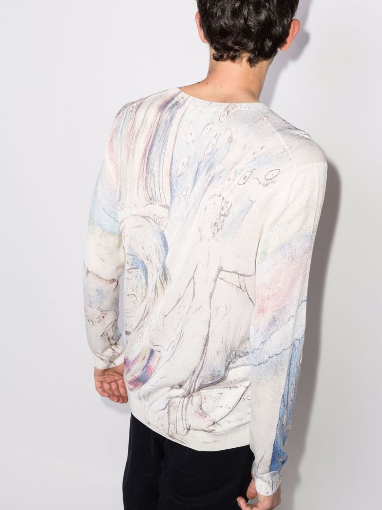 Printed Silk Sweater