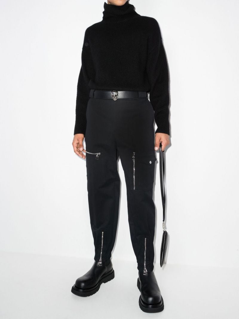 Zip Detail Cotton Track Pants