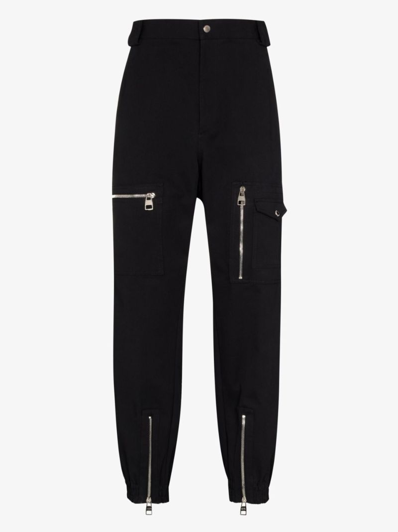 Zip Detail Cotton Track Pants