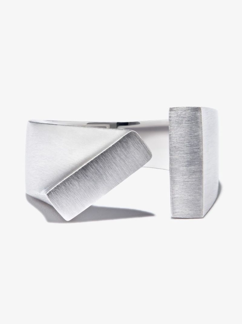 Sterling Silver Tilt Ring