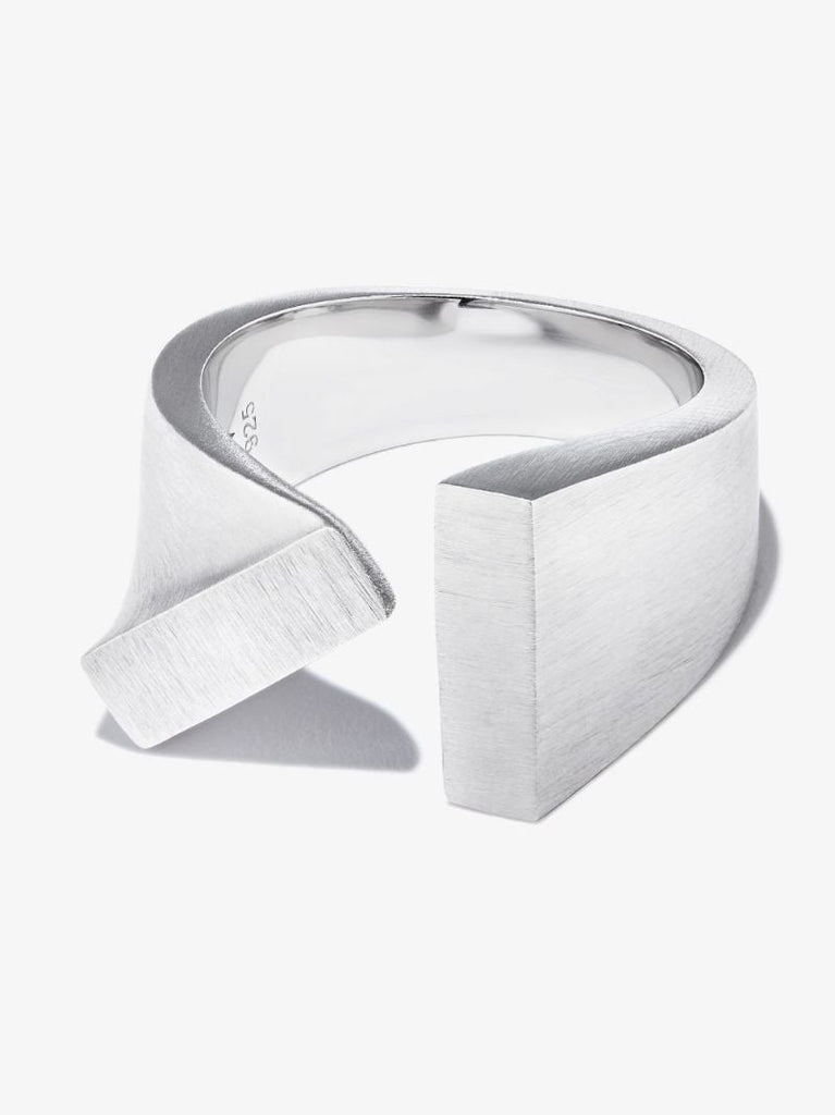 Sterling Silver Tilt Ring
