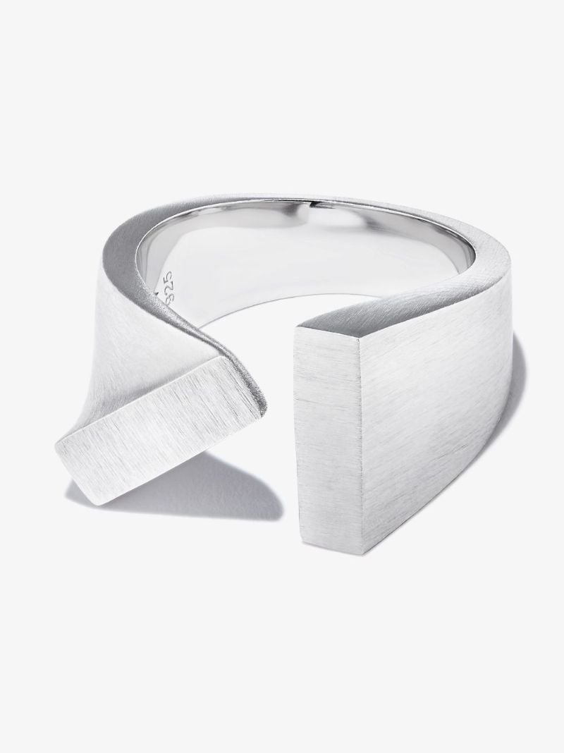 Sterling Silver Tilt Ring