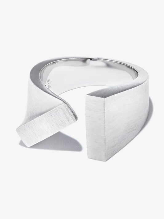 Sterling Silver Tilt Ring