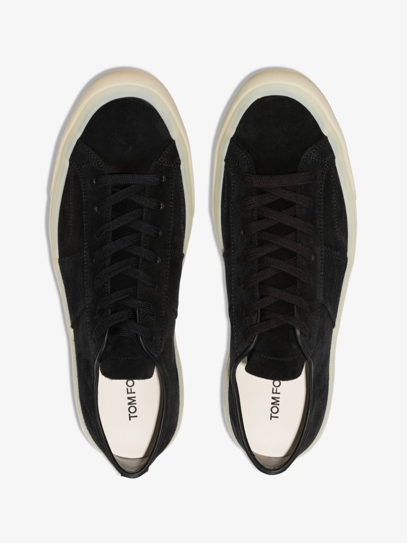 Black Cambridge Suede Low Top Sneakers