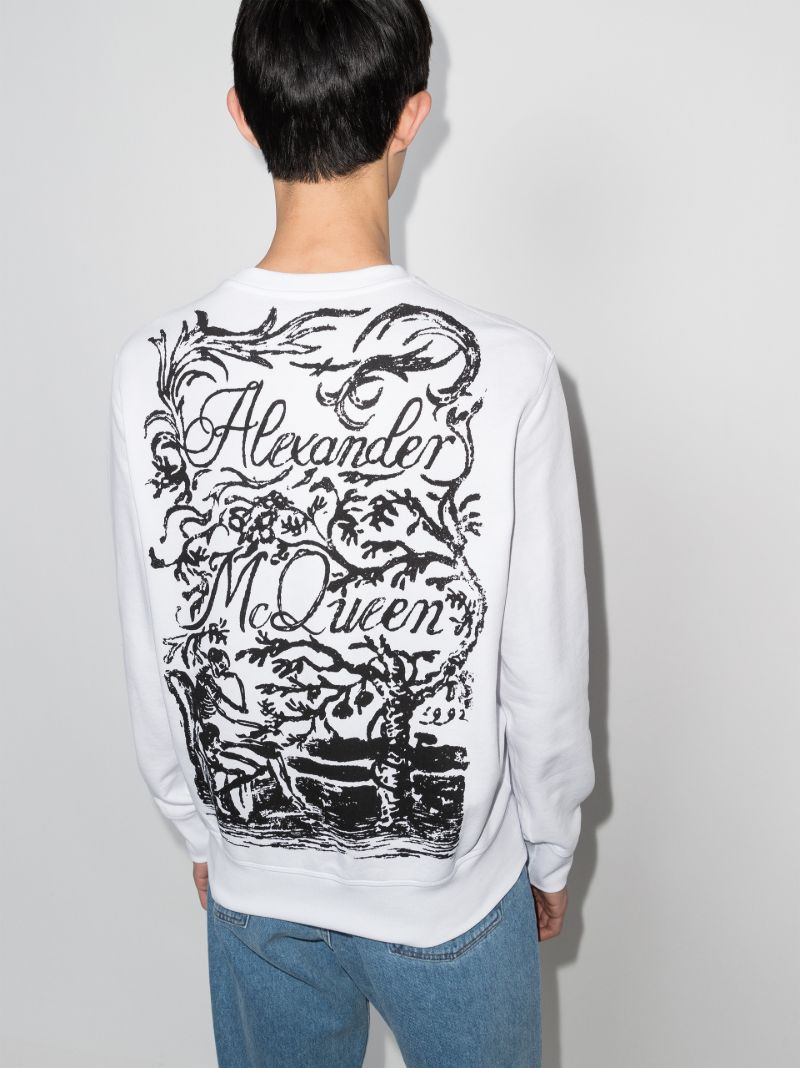 Back Print Cotton Sweatshirt