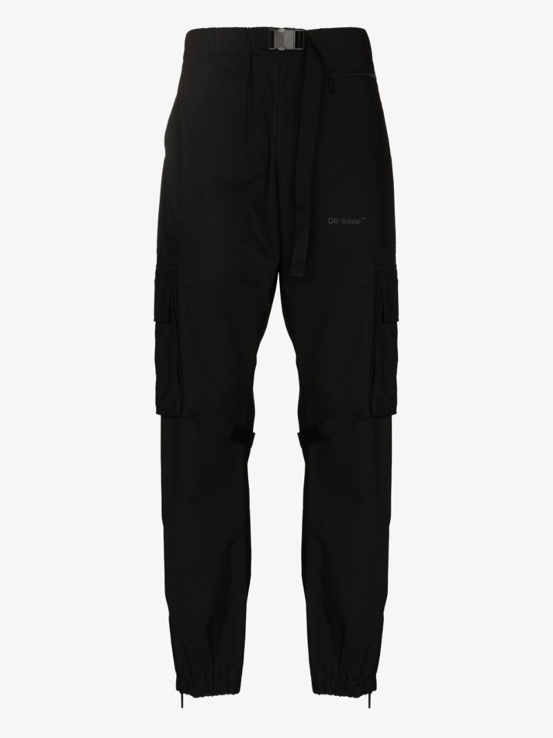 Diag Print Cargo Trousers