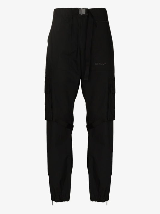 Diag Print Cargo Trousers