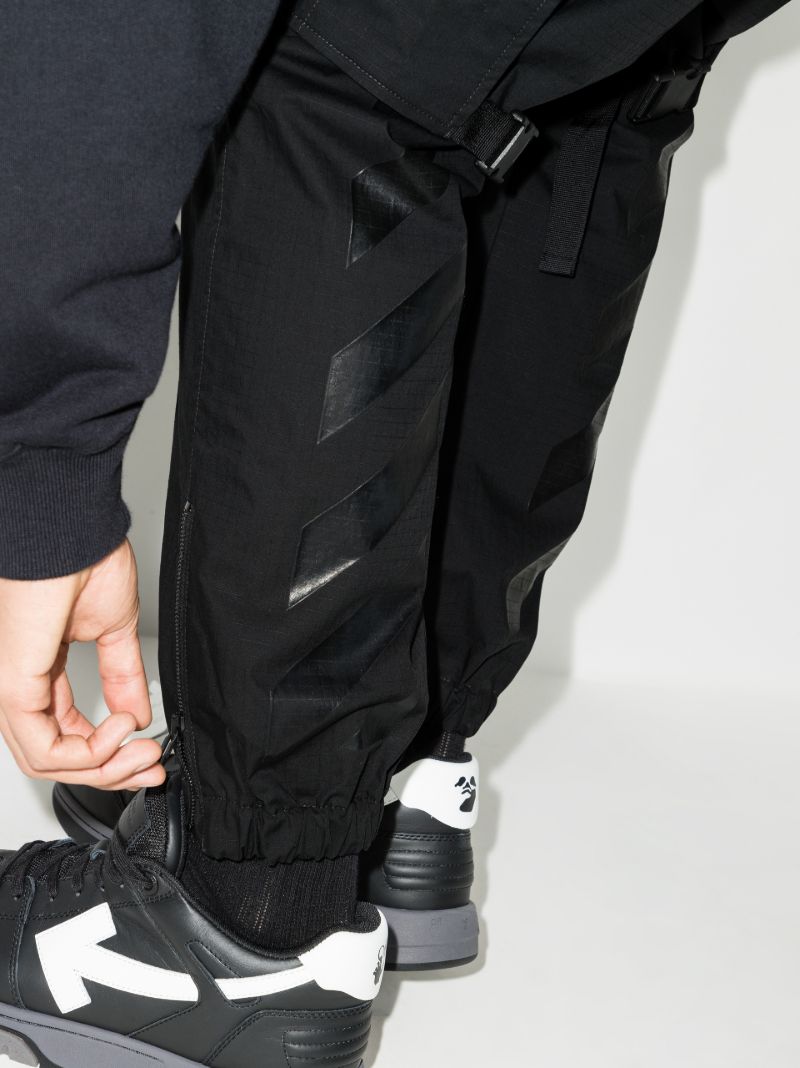 Diag Print Cargo Trousers