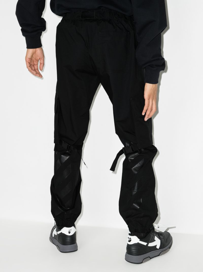 Diag Print Cargo Trousers