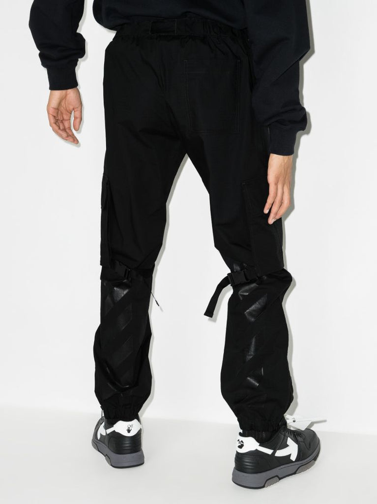 Diag Print Cargo Trousers