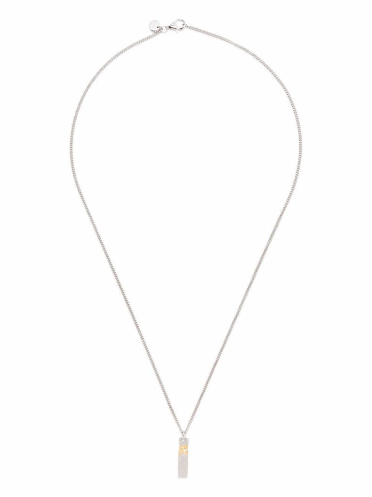 Mined Cube Diamond Pendant Necklace