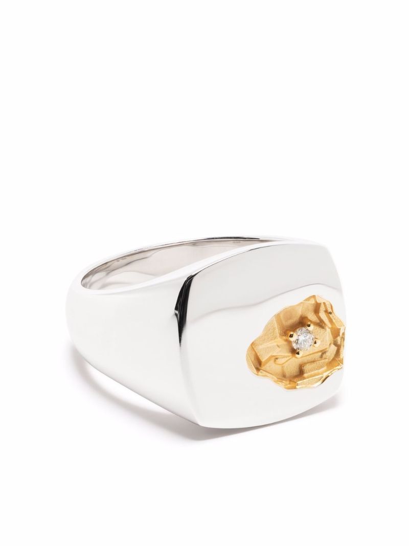 Large Mined Diamond Ring