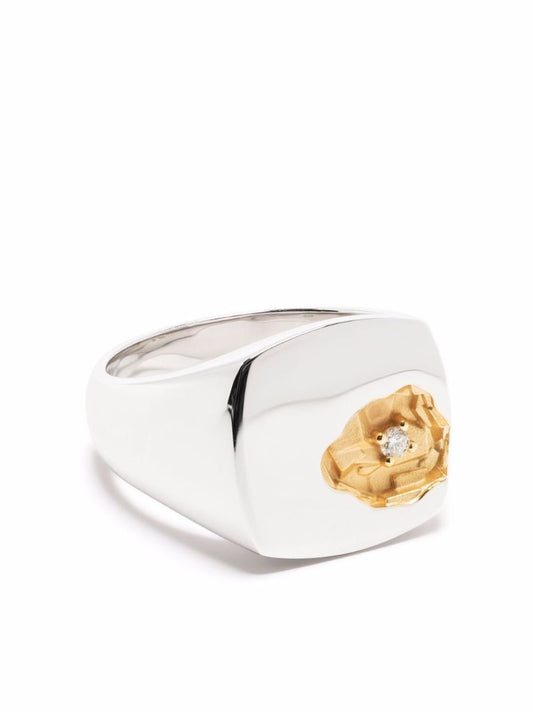 Large Mined Diamond Ring