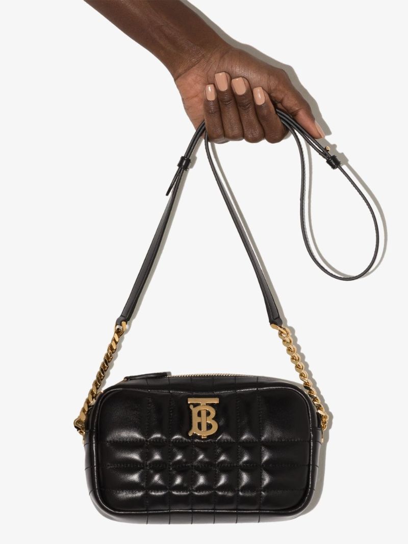 Black Lola Leather Cross Body Bag