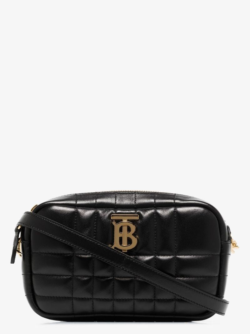 Black Lola Leather Cross Body Bag