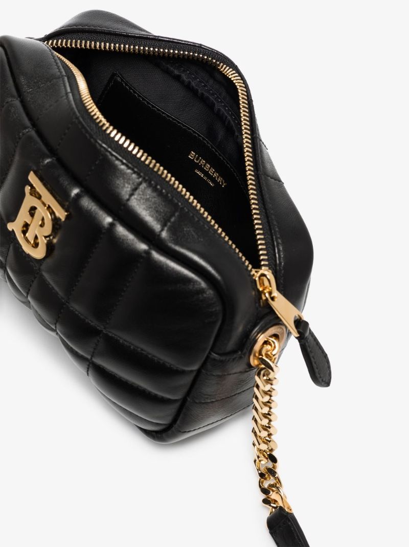 Black Lola Leather Cross Body Bag