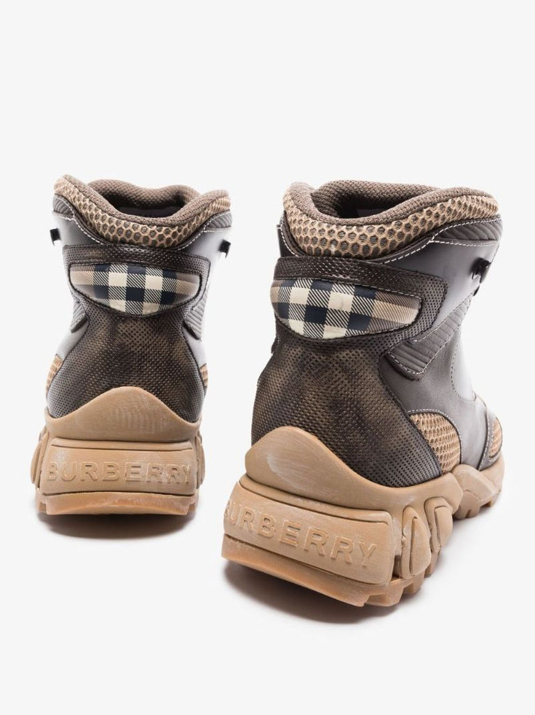 Brown Tor Panelled Hiking Boots