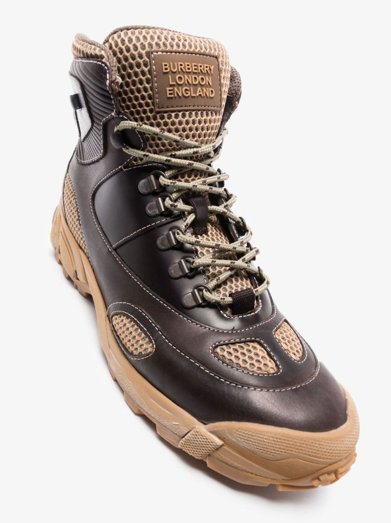 Brown Tor Panelled Hiking Boots