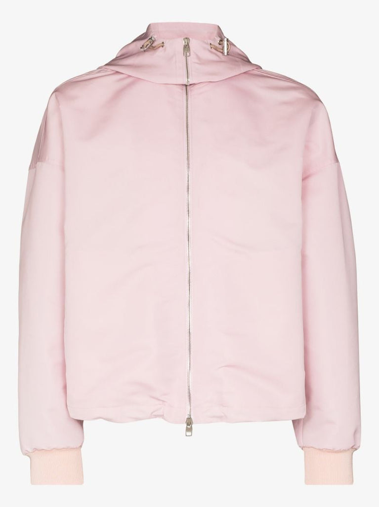 Back Print Hooded Windbreaker Jacket