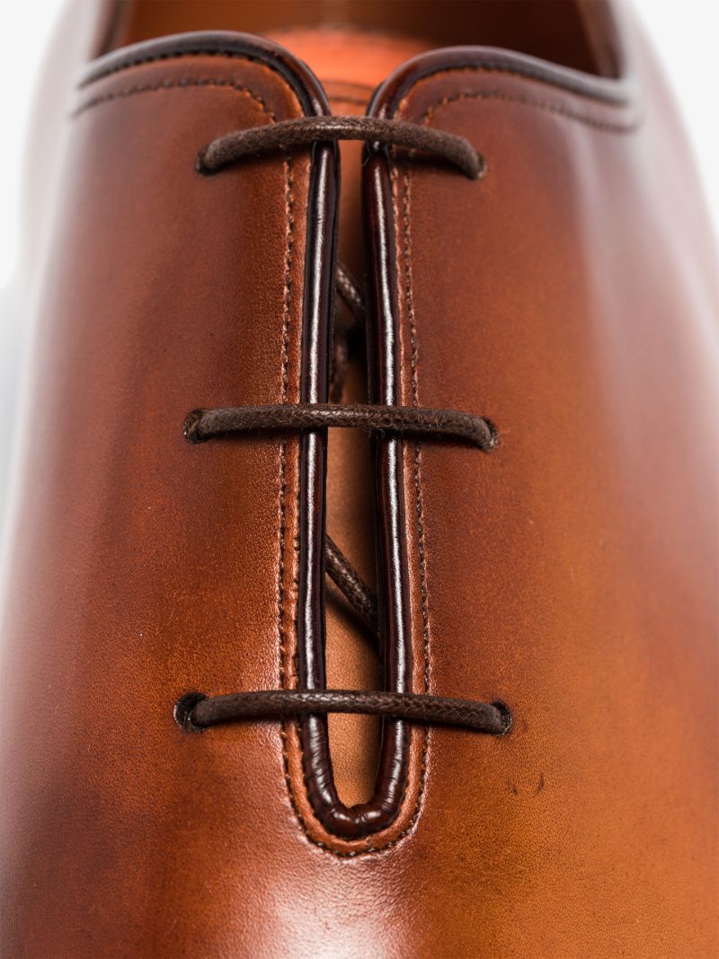 Brown Leather Oxford Shoes
