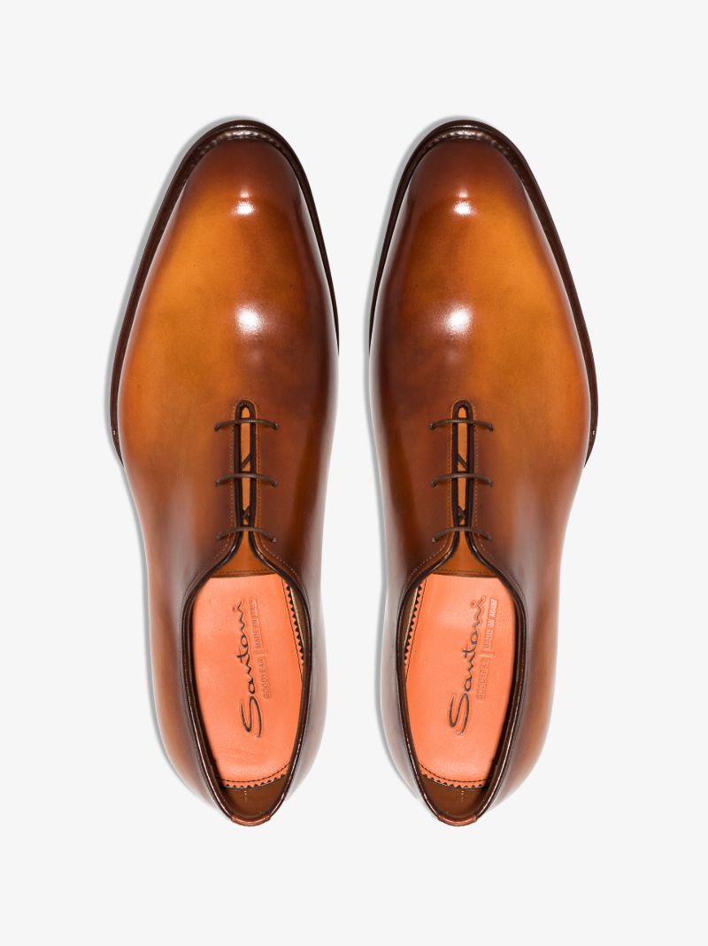 Brown Leather Oxford Shoes
