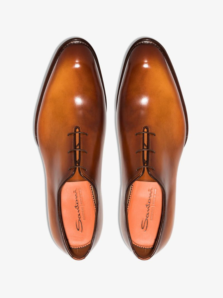 Brown Leather Oxford Shoes