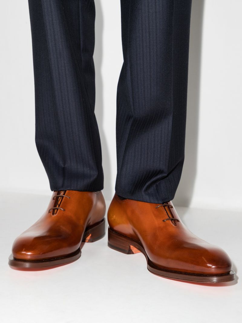 Brown Leather Oxford Shoes
