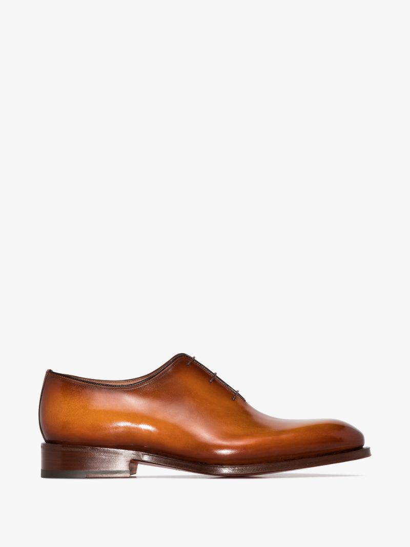 Brown Leather Oxford Shoes