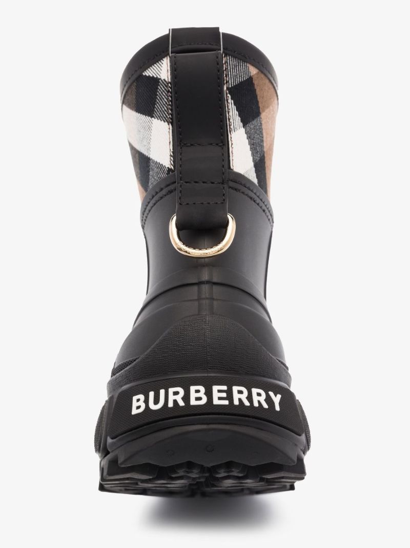 Black House Check Rubber Rain Boots