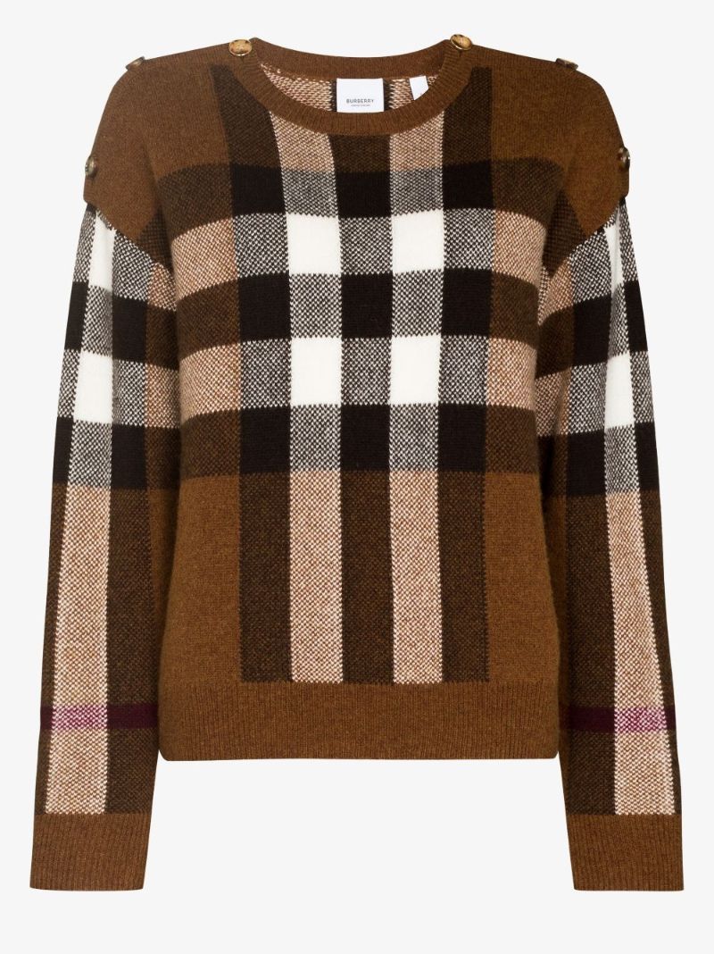 Darla Check Intarsia Sweater