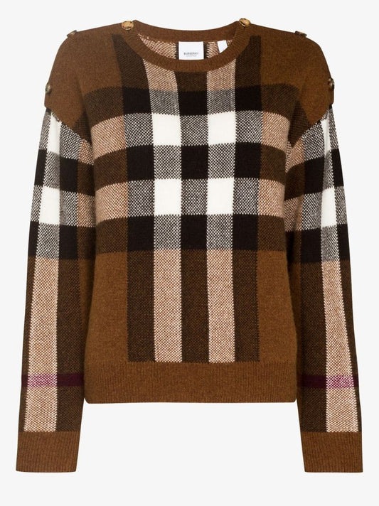 Darla Check Intarsia Sweater