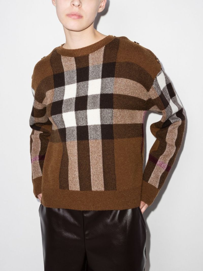 Darla Check Intarsia Sweater