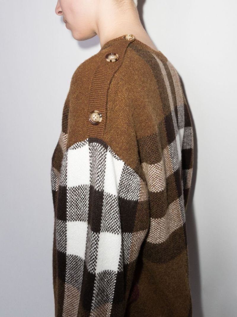 Darla Check Intarsia Sweater
