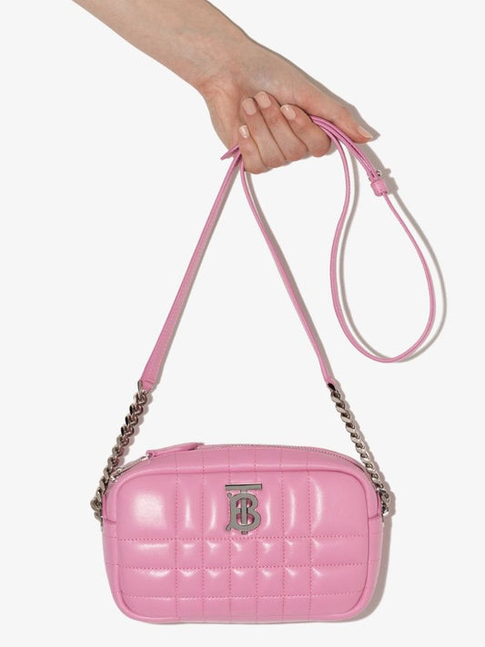 Pink Lola Leather Cross Body Bag