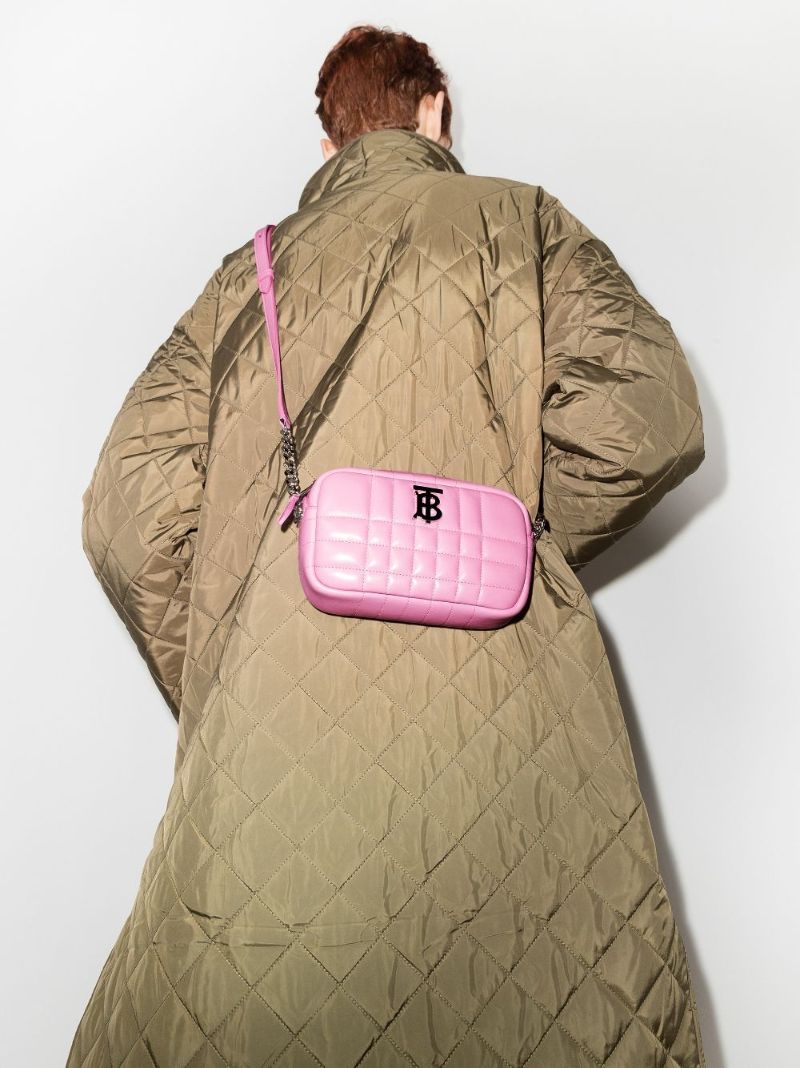 Pink Lola Leather Cross Body Bag