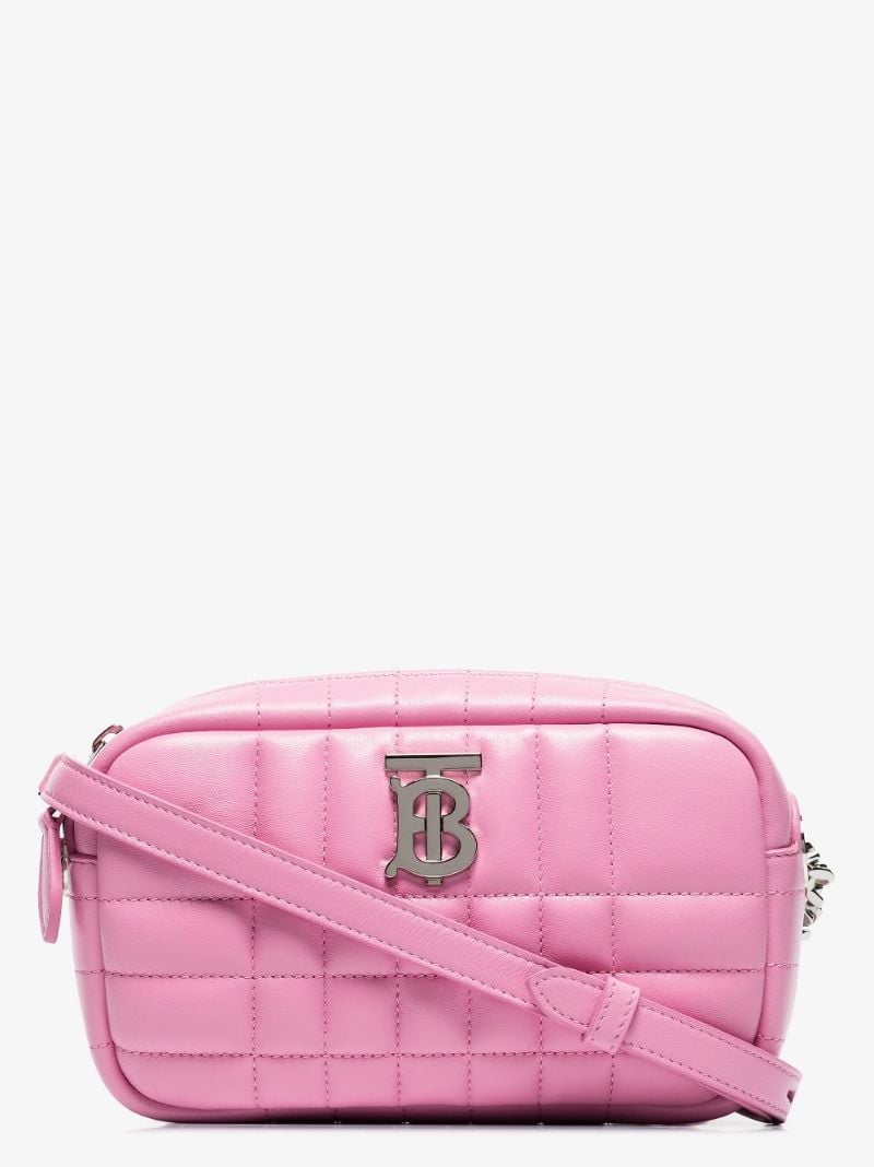 Pink Lola Leather Cross Body Bag