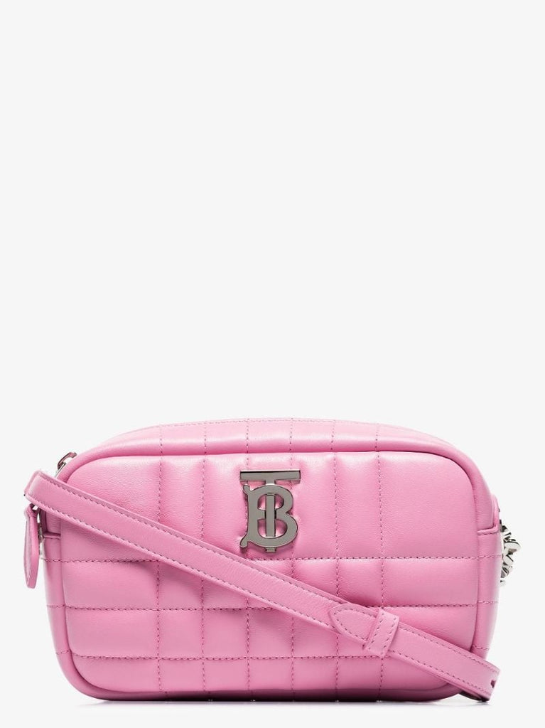 Pink Lola Leather Cross Body Bag