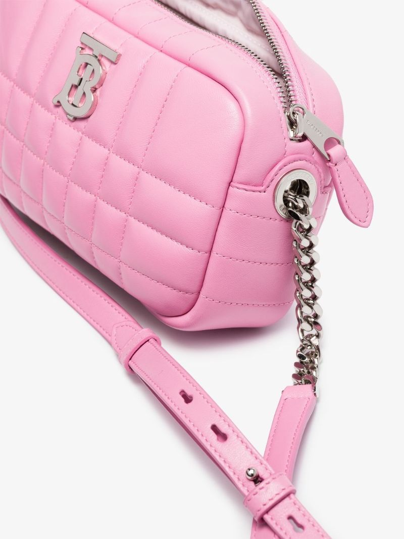Pink Lola Leather Cross Body Bag