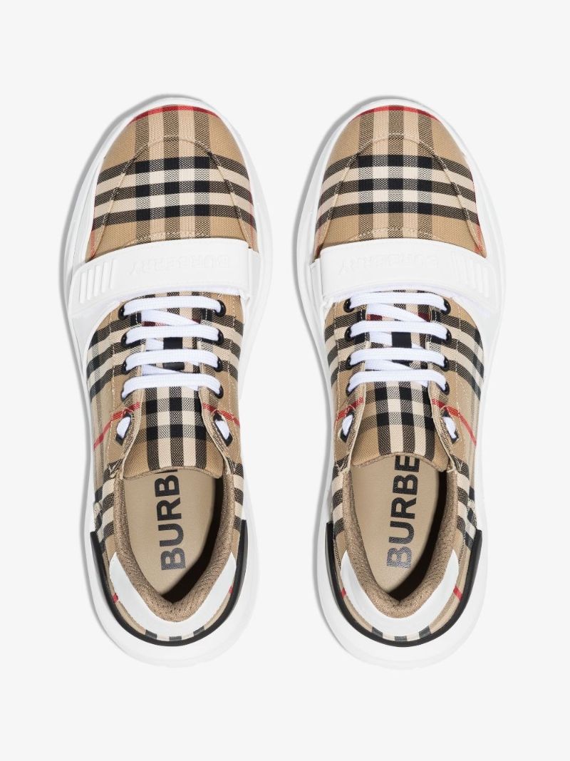 Neutral Vintage Check Low-top Sneakers