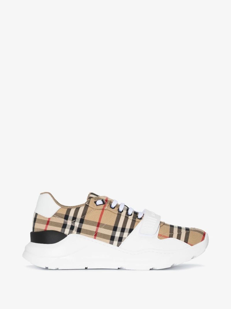 Neutral Vintage Check Low-top Sneakers