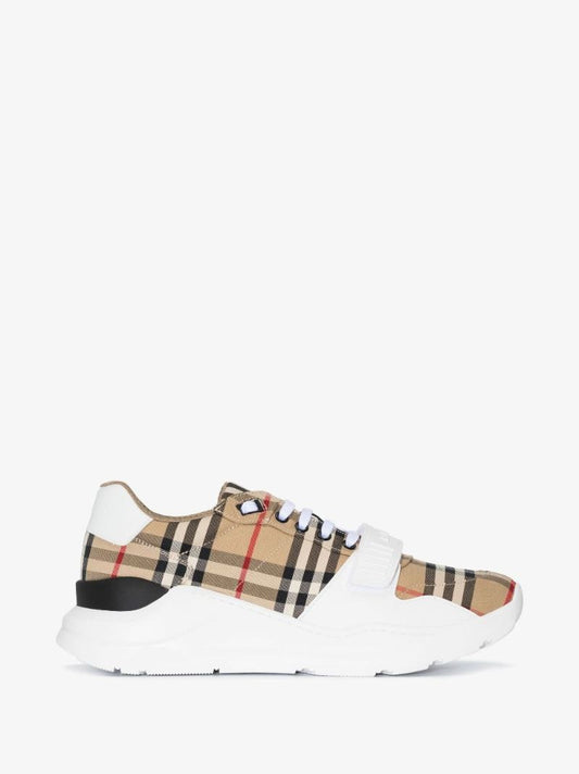Neutral Vintage Check Low-top Sneakers