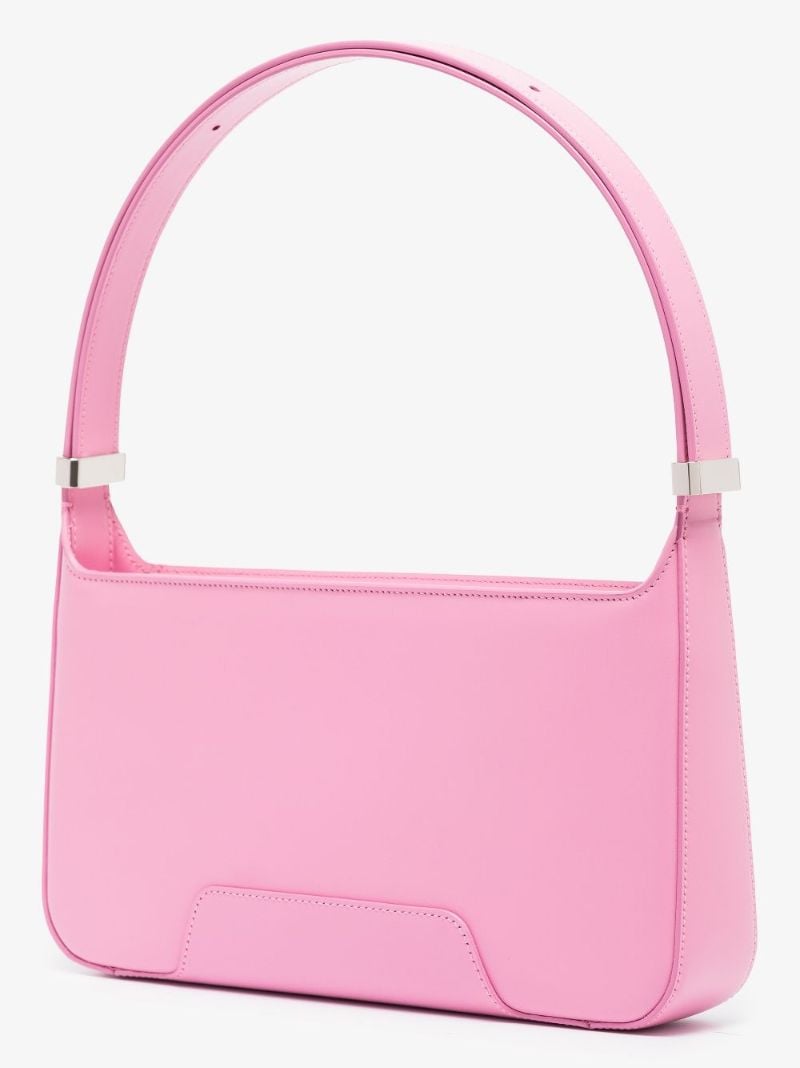 Pink Tb Leather Shoulder Bag