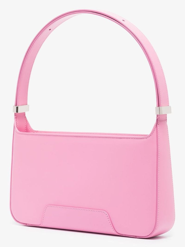 Pink Tb Leather Shoulder Bag
