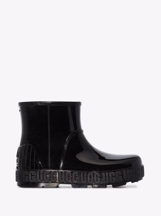 Black Drizlita Ankle Rubber Rain Boots