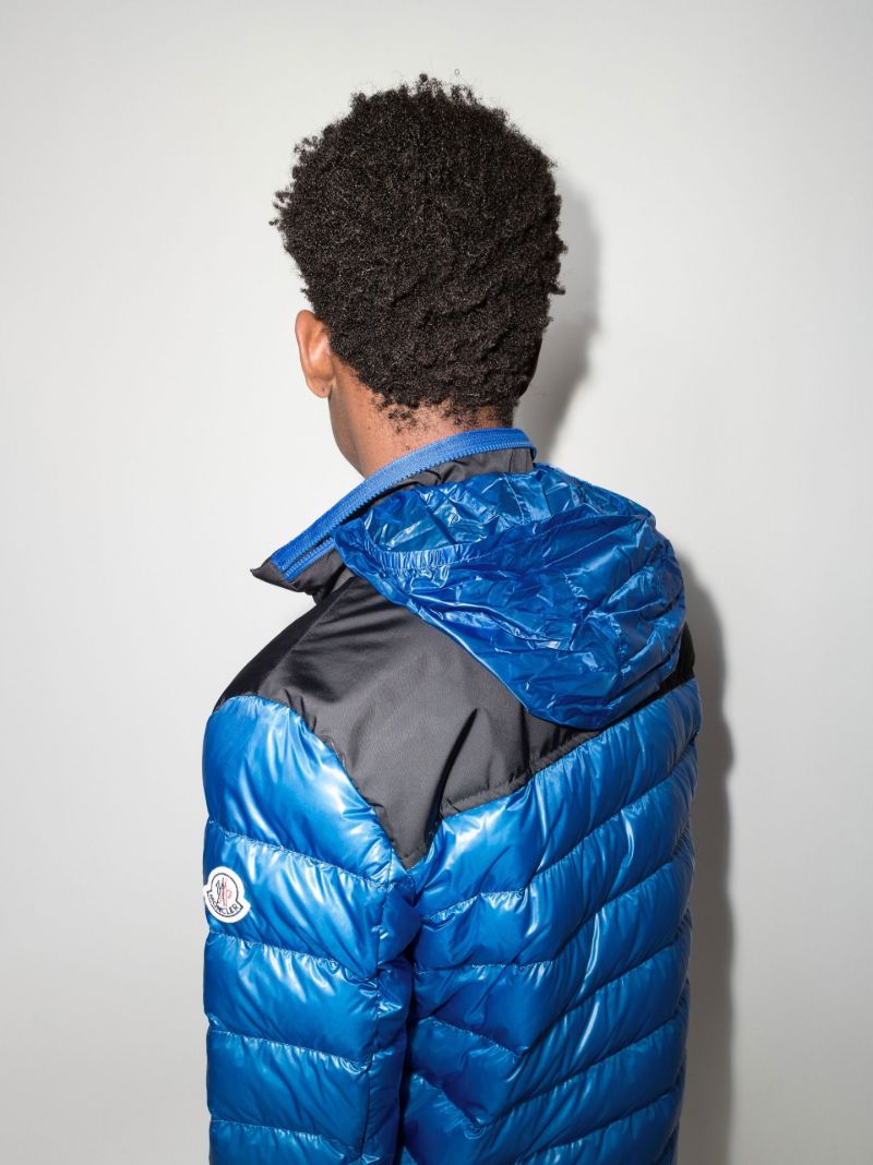 Blue Silvere Hooded Quilted Jacket