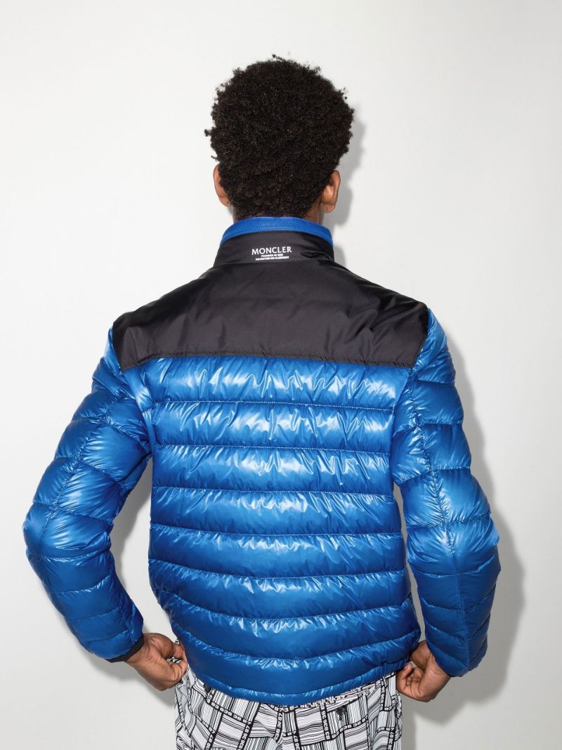 Blue Silvere Hooded Quilted Jacket