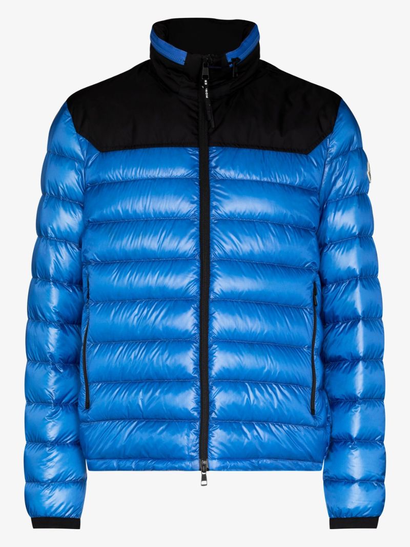 Blue Silvere Hooded Quilted Jacket